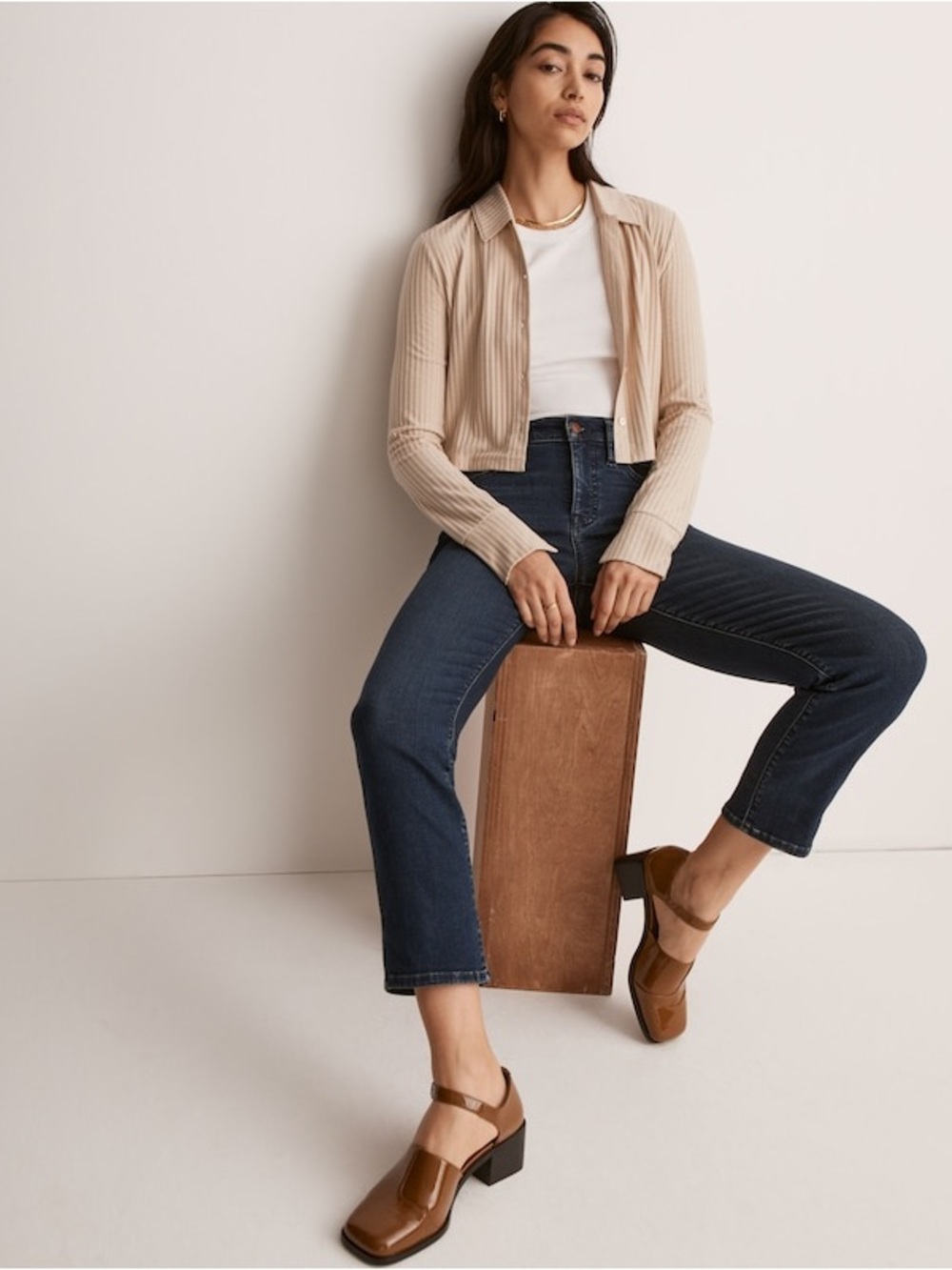 Madewell Mid-Rise Stovepipe Jeans in Dahill Wash
